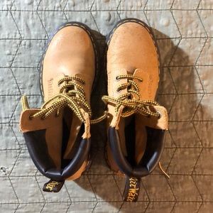 Dr. Martens Boots with Rubber Soles (Tan) Size 6